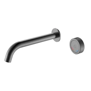 Смеситель для раковины встраиваемый Boheme Tech 158/2-GM антрацит